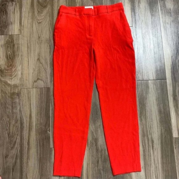 Sezane Gustavo Ankle Straight Trousers in Coral - Picture 3 of 6